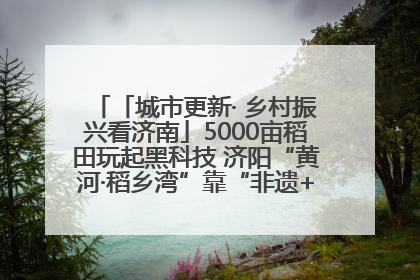 「城市更新· 乡村振兴看济南」5000亩稻田玩起黑科技 济阳“黄河·稻乡湾”靠“非遗+露营”火出圈
