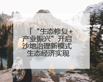 “生态修复+产业振兴”开启沙地治理新模式 生态经济实现双效益