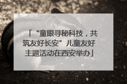 “童眼寻秘科技，共筑友好长安”儿童友好主题活动在西安举办