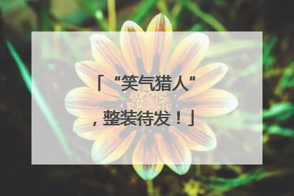 “笑气猎人”，整装待发！