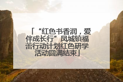 “红色书香润，爱伴成长行”凤城镇福蕾行动计划红色研学活动圆满结束