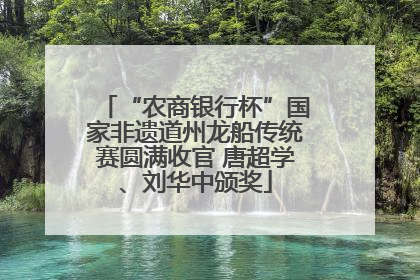 “农商银行杯”国家非遗道州龙船传统赛圆满收官 唐超学、刘华中颁奖