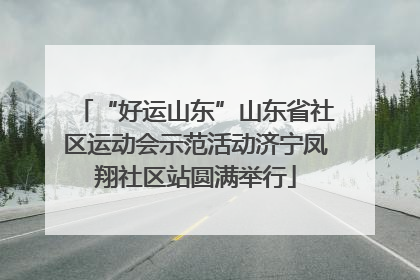 “好运山东”山东省社区运动会示范活动济宁凤翔社区站圆满举行