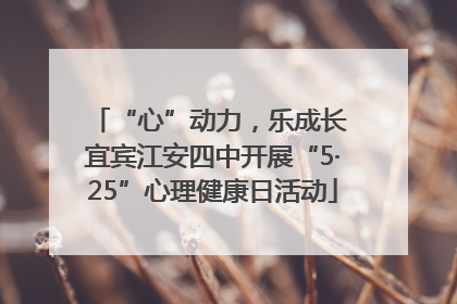 “心”动力，乐成长 宜宾江安四中开展“5·25”心理健康日活动
