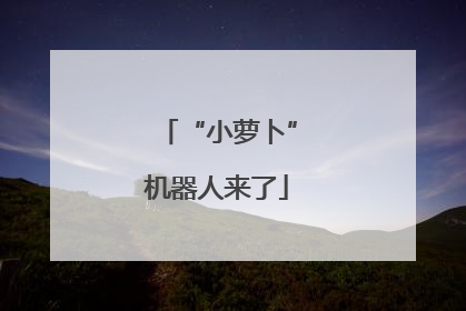 “小萝卜”机器人来了