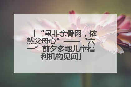 “虽非亲骨肉，依然父母心”——“六一”前夕多地儿童福利机构见闻