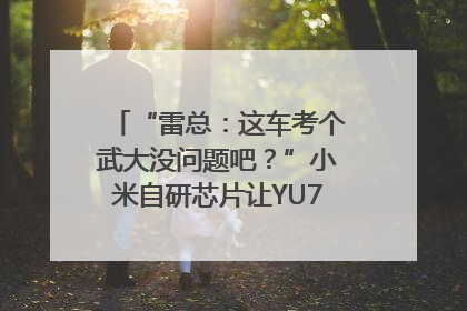 “雷总：这车考个武大没问题吧？”小米自研芯片让YU7会学习｜汽车科技