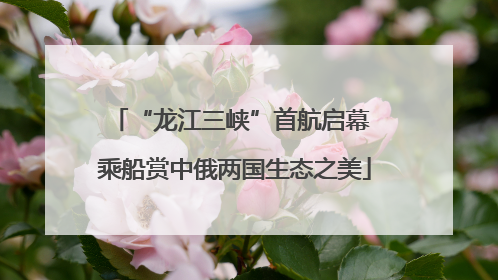 “龙江三峡”首航启幕 乘船赏中俄两国生态之美