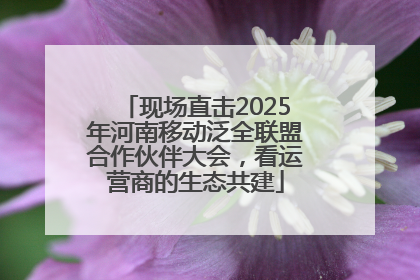 现场直击2025年河南移动泛全联盟合作伙伴大会，看运营商的生态共建