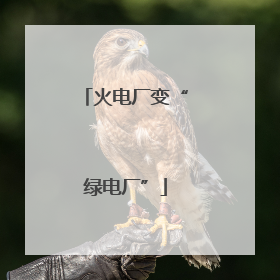 火电厂变“绿电厂”