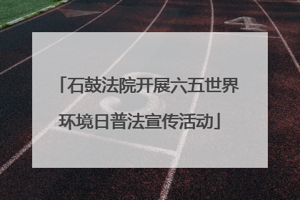 石鼓法院开展六五世界环境日普法宣传活动