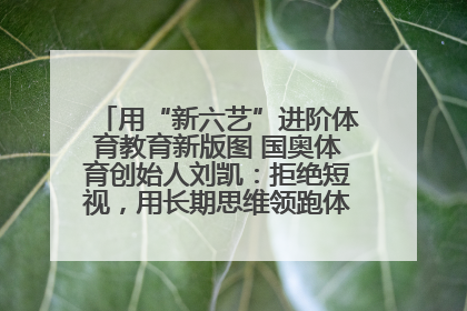 用“新六艺”进阶体育教育新版图 国奥体育创始人刘凯：拒绝短视，用长期思维领跑体育产业细分赛道