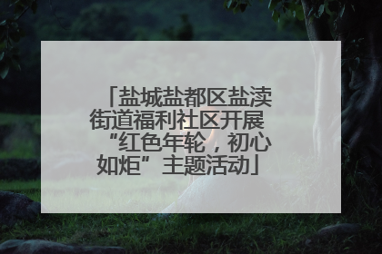 盐城盐都区盐渎街道福利社区开展“红色年轮，初心如炬”主题活动