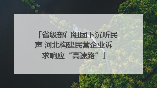 省级部门组团下沉听民声 河北构建民营企业诉求响应“高速路”