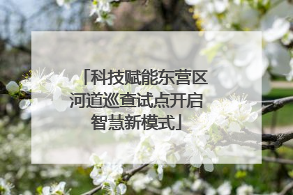 科技赋能东营区河道巡查试点开启智慧新模式