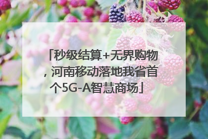 秒级结算+无界购物，河南移动落地我省首个5G-A智慧商场