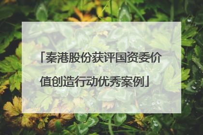 秦港股份获评国资委价值创造行动优秀案例