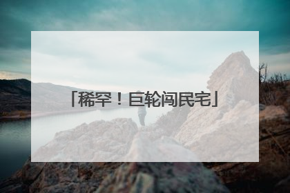 稀罕！巨轮闯民宅