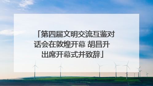 第四届文明交流互鉴对话会在敦煌开幕 胡昌升出席开幕式并致辞