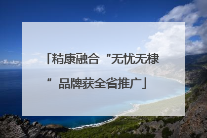 精康融合“无忧无棣”品牌获全省推广