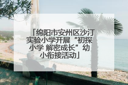 绵阳市安州区沙汀实验小学开展“初探小学 解密成长”幼小衔接活动
