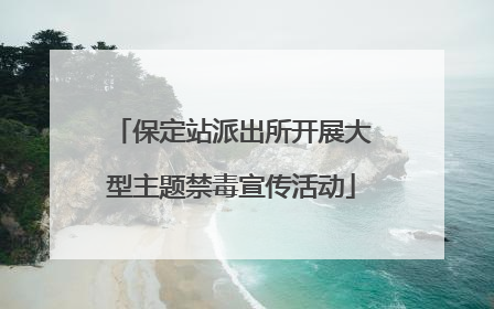 保定站派出所开展大型主题禁毒宣传活动