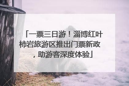 一票三日游！淄博红叶柿岩旅游区推出门票新政，助游客深度体验