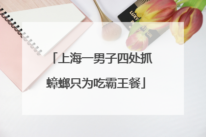 上海一男子四处抓蟑螂只为吃霸王餐
