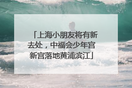 上海小朋友将有新去处，中福会少年宫新宫落地黄浦滨江