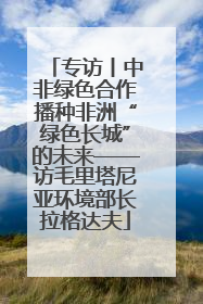 专访丨中非绿色合作播种非洲“绿色长城”的未来——访毛里塔尼亚环境部长拉格达夫