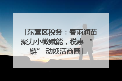 东营区税务：春雨润苗聚力小微赋能，税惠 “链” 动焕活商圈