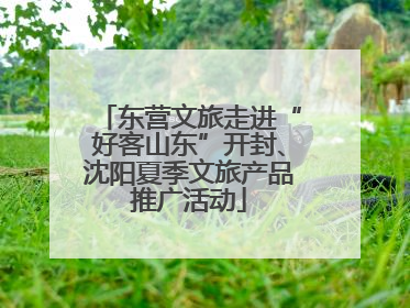 东营文旅走进“好客山东”开封、沈阳夏季文旅产品推广活动