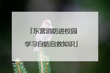 东营消防进校园 学习自防自救知识