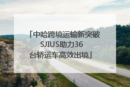 中哈跨境运输新突破 SJIUS助力36台轿运车高效出境