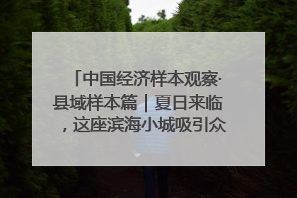 中国经济样本观察·县域样本篇｜夏日来临，这座滨海小城吸引众多年轻人打卡……