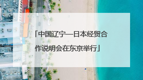 中国辽宁—日本经贸合作说明会在东京举行