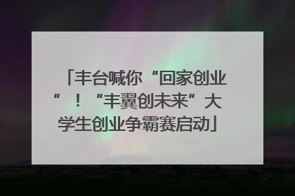 丰台喊你“回家创业”！“丰翼创未来”大学生创业争霸赛启动