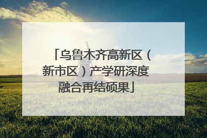 乌鲁木齐高新区（新市区）产学研深度融合再结硕果