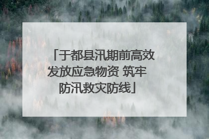于都县汛期前高效发放应急物资 筑牢防汛救灾防线