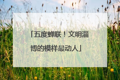 五度蝉联！文明淄博的模样最动人
