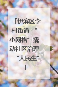 伊滨区李村街道 “小网格”撬动社区治理“大民生”