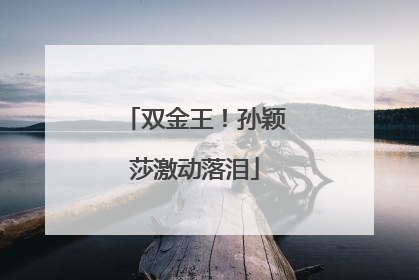 双金王！孙颖莎激动落泪