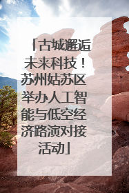 古城邂逅未来科技！苏州姑苏区举办人工智能与低空经济路演对接活动