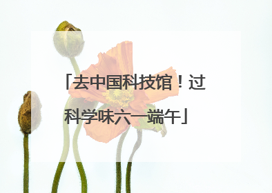 去中国科技馆！过科学味六一端午