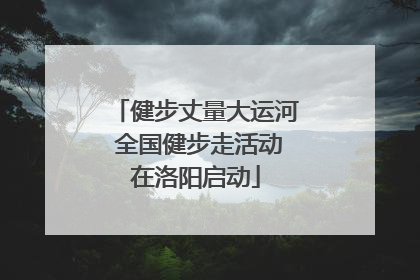健步丈量大运河 全国健步走活动在洛阳启动