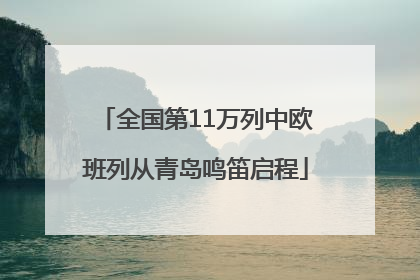 全国第11万列中欧班列从青岛鸣笛启程