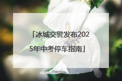 冰城交警发布2025年中考停车指南