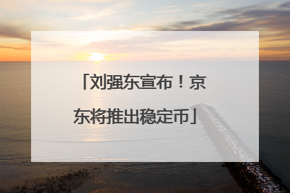 刘强东宣布！京东将推出稳定币