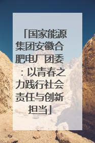 国家能源集团安徽合肥电厂团委：以青春之力践行社会责任与创新担当
