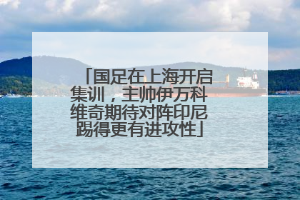 国足在上海开启集训，主帅伊万科维奇期待对阵印尼踢得更有进攻性